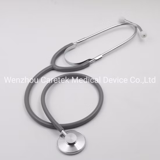 CE FDA Estetoscópio de boa qualidade de cabeça única Médico Enfermeira Tubo colorido Estetoscópio personalizado OEM