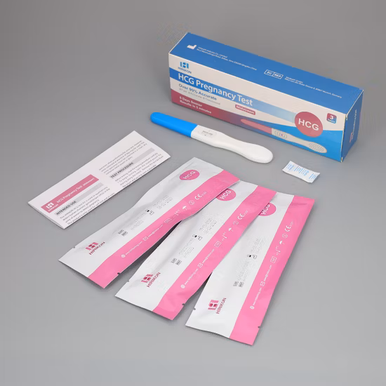 Kit privado de teste de gravidez HCG (tira, cassete, midstream)